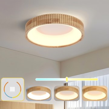 Brilagi - LED mennyezeti lámpa FALCON WOOD MODERN LED/30W/230V 3000/4000/6000K Ø 45 cm fa