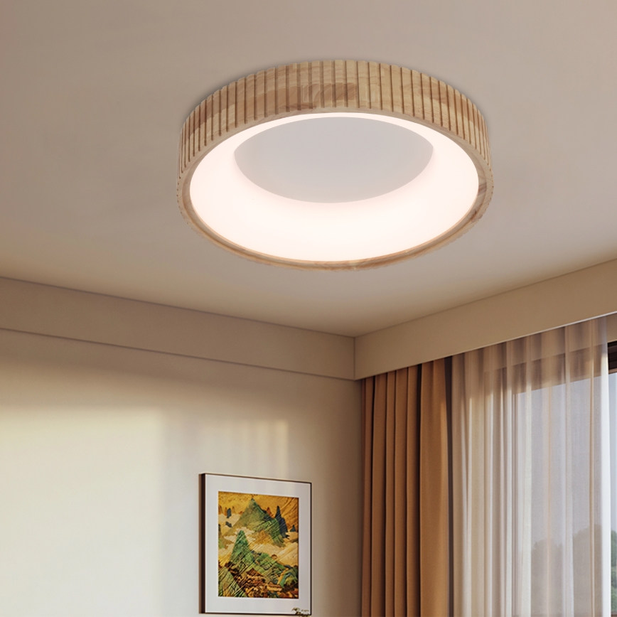 Brilagi - LED mennyezeti lámpa FALCON WOOD MODERN LED/30W/230V 3000/4000/6000K Ø 45 cm fa