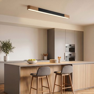 BRILAGI - LED mennyezeti lámpa GARDALINE LED/100W/230V 120 cm tölgy/fekete