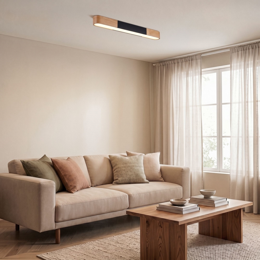 BRILAGI - LED Mennyezeti lámpa GARDALINE LED/100W/230V 80 cm tölgy/fekete