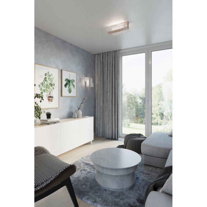 Brilagi - LED mennyezeti lámpatest HERA 2xE27/7,5W/230V 43x43 cm fa