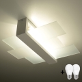 Brilagi -  LED Mennyezeti lámpa HERA 2xE27/7,5W/230V fehér