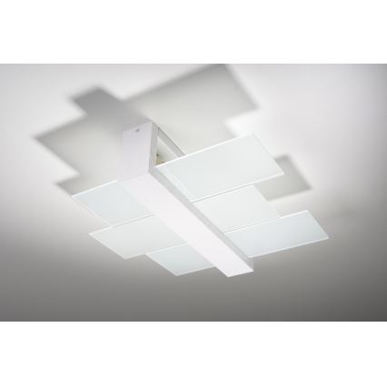 Brilagi -  LED mennyezeti lámpatest HERA 2xE27/7,5W/230V 43x43 cm fehér