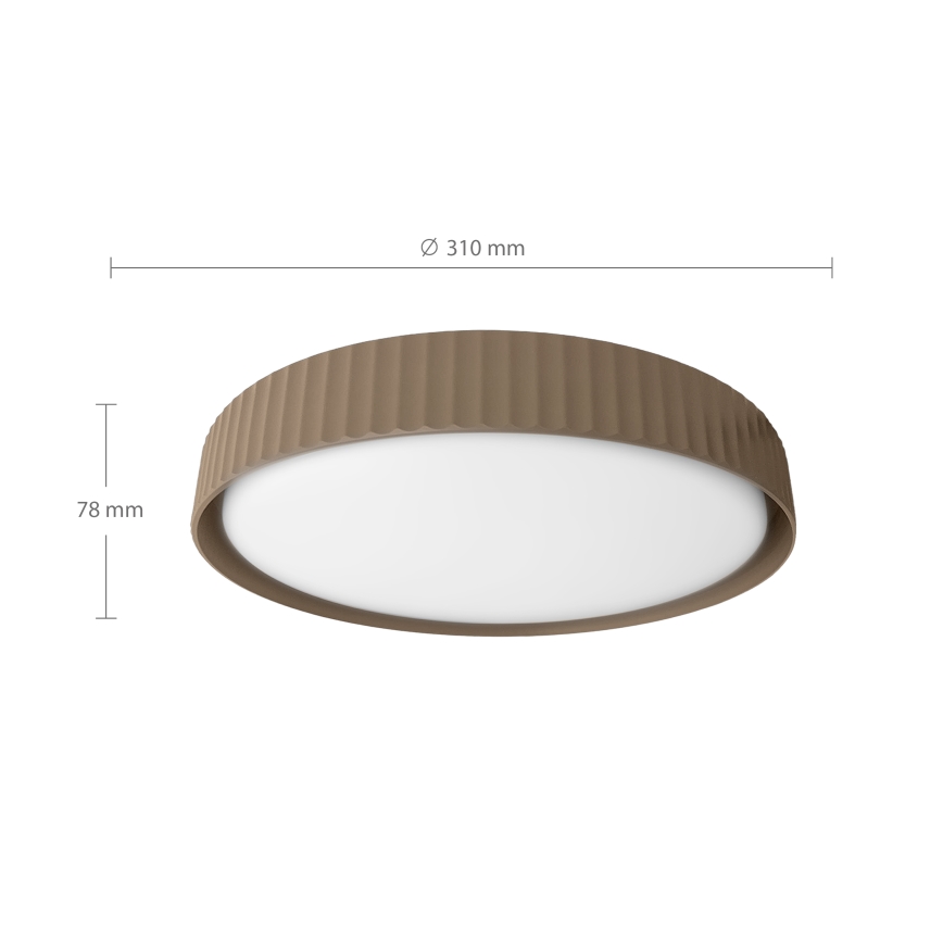 Brilagi - LED mennyezeti lámpa LUCIA LED/24W/230V átm. 31 cm barna