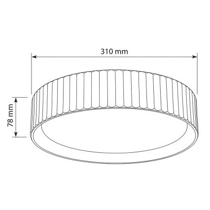 Brilagi - LED mennyezeti lámpa LUCIA LED/24W/230V átm. 31 cm zöld