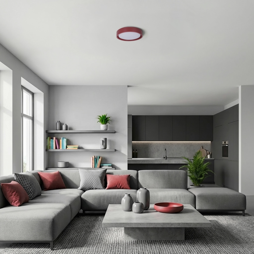 Brilagi - LED mennyezeti lámpa MATTEO LED/24W/230V átm. 31 cm piros