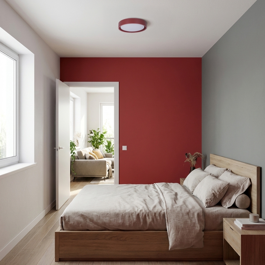 Brilagi - LED mennyezeti lámpa MATTEO LED/24W/230V átm. 31 cm piros
