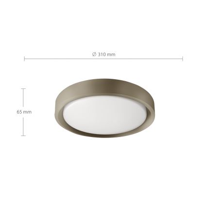 Brilagi - LED mennyezeti lámpa MATTEO LED/24W/230V átm. 31 cm taupe