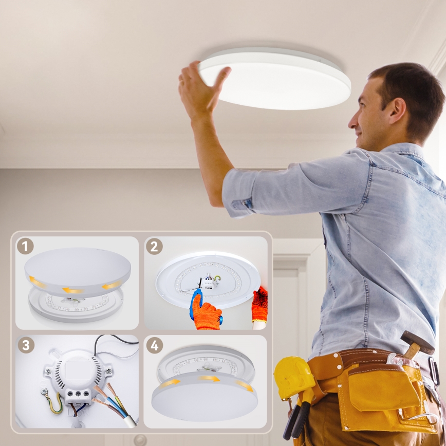 Brilagi - LED mennyezeti lámpa MILKY WAY LED/24W/230V 3000K átm. 38 cm