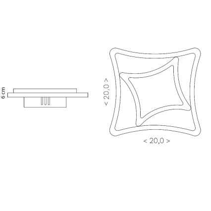 Brilagi - LED mennyezeti lámpa MODERN MINI LED/24W/230V 3000/4000/6000K