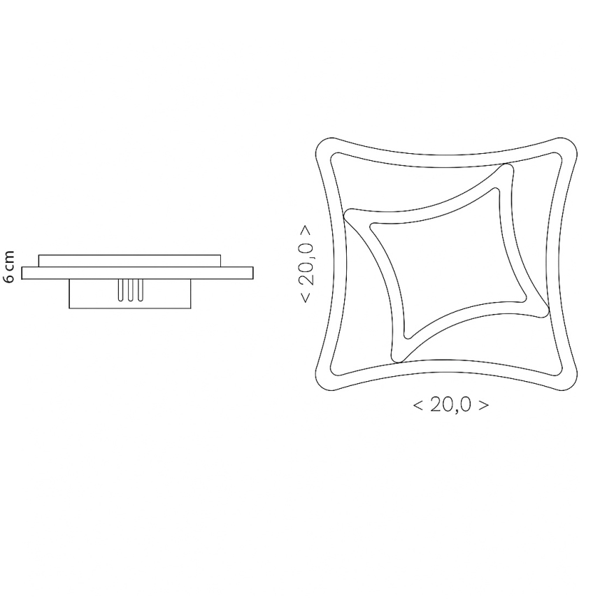Brilagi - LED mennyezeti lámpa MODERN MINI LED/24W/230V 3000/4000/6000K
