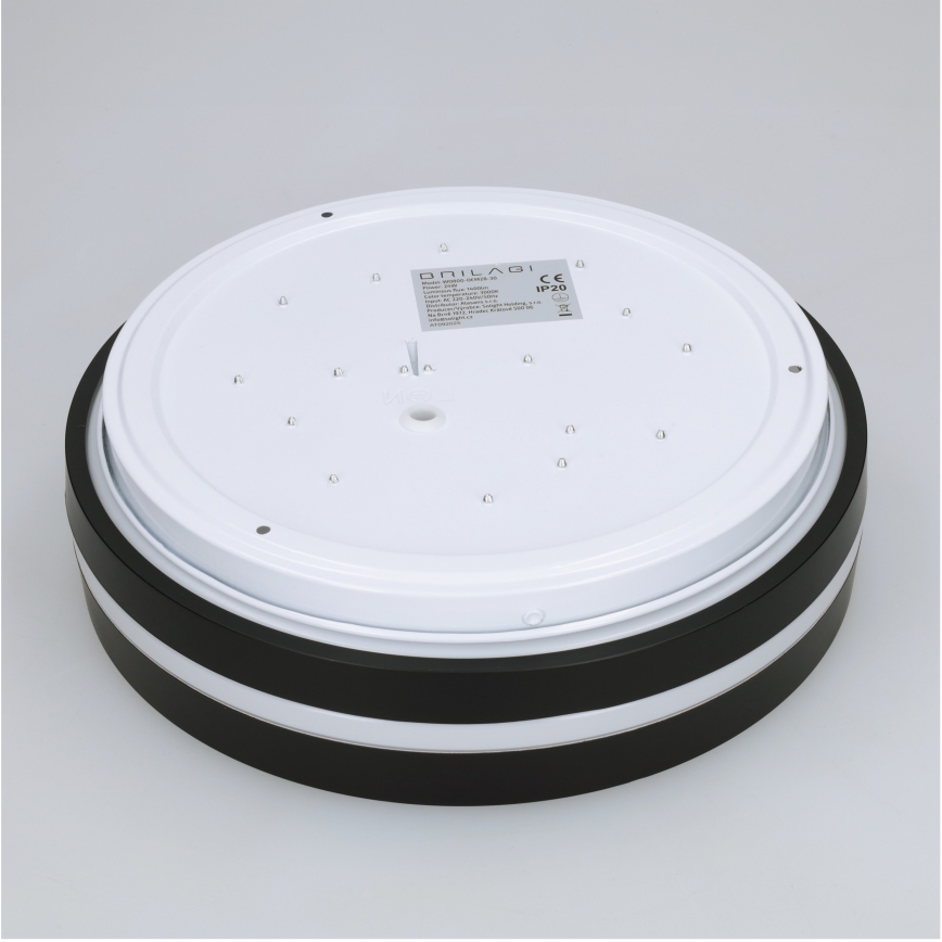 Brilagi - LED mennyezeti lámpa NAOMI LED/24W/230V Ø 28,5 cm fekete