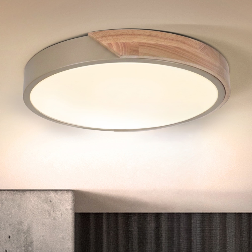 BRILAGI - LED Mennyezeti lámpa PILANA LED/24W/230V tölgy/bézs Ø 30 cm