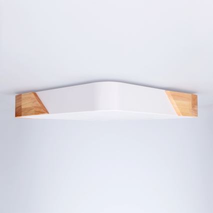Brilagi - LED mennyezeti lámpa PILANA LED/24W/230V tölgy/fehér 32x32 cm