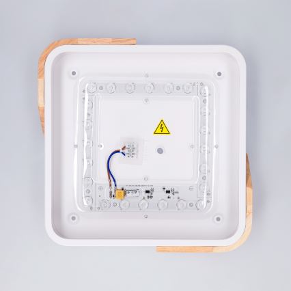 Brilagi - LED mennyezeti lámpa PILANA LED/24W/230V tölgy/fehér 32x32 cm