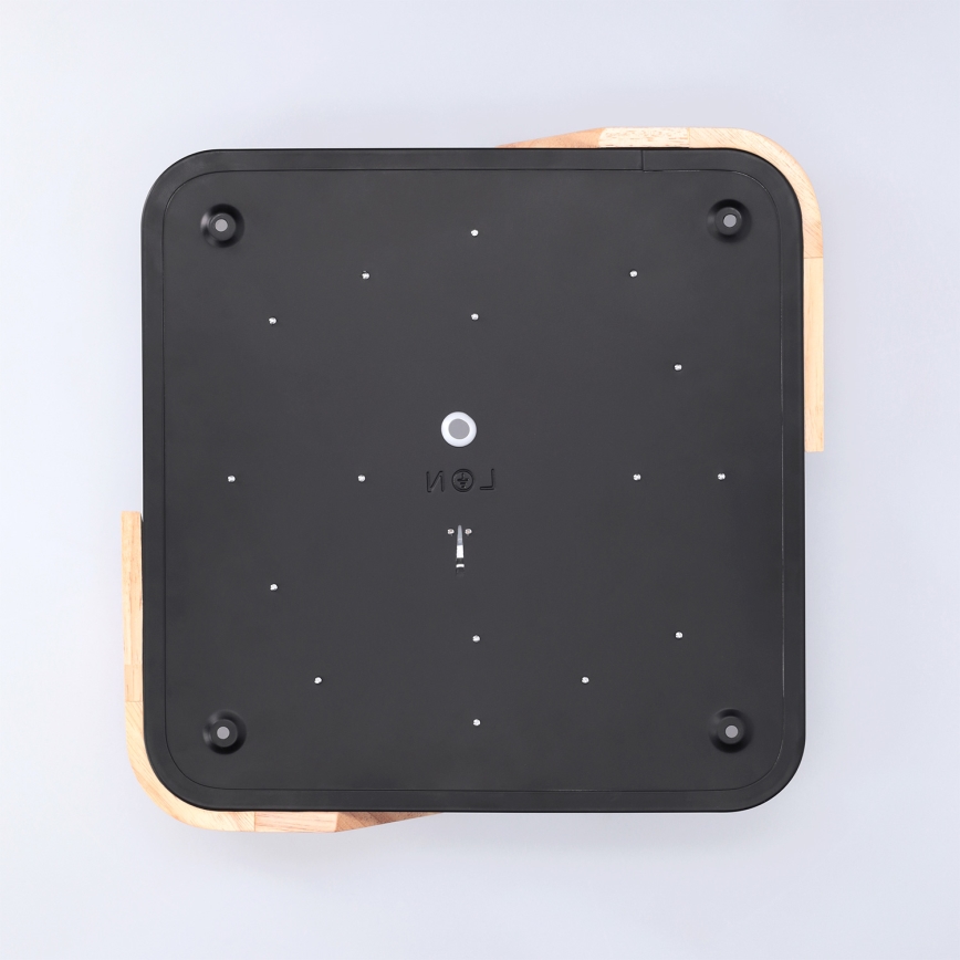Brilagi - LED mennyezeti lámpa PILANA LED/24W/230V tölgy/fekete 32x32 cm