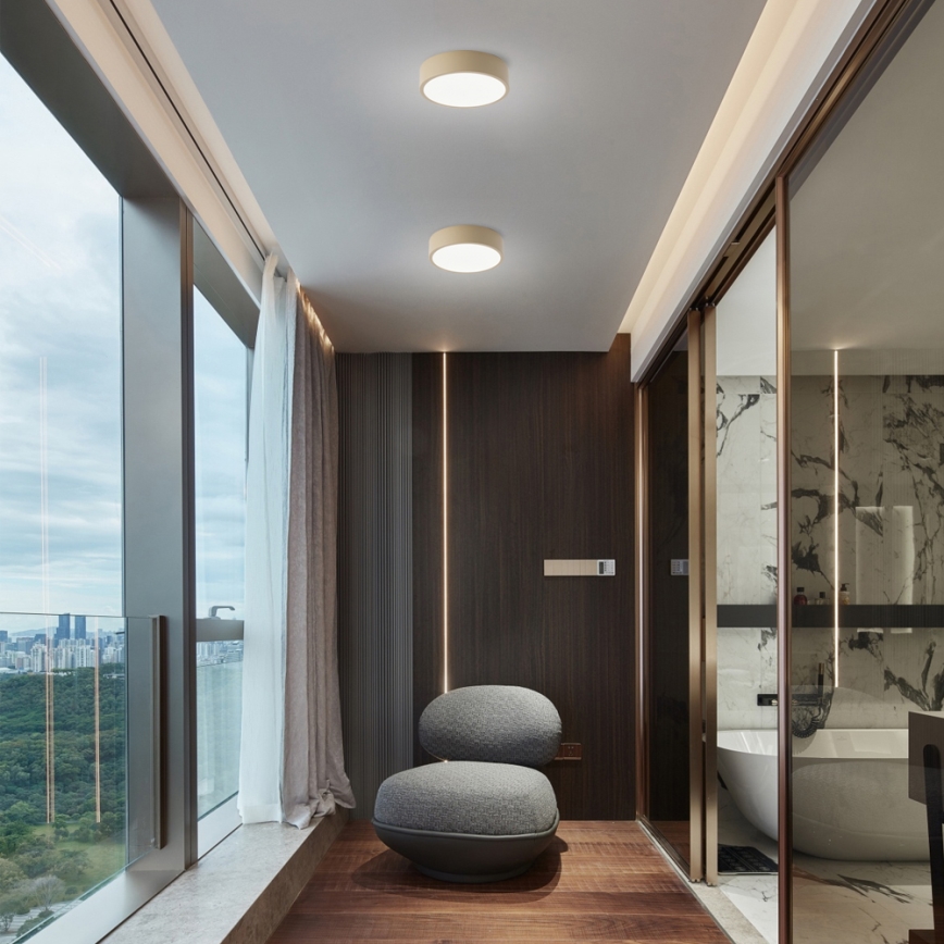 Brilagi - LED mennyezeti lámpatest POOL LED/18W/230V 3000/4500/6000K átm. 20 cm bézs