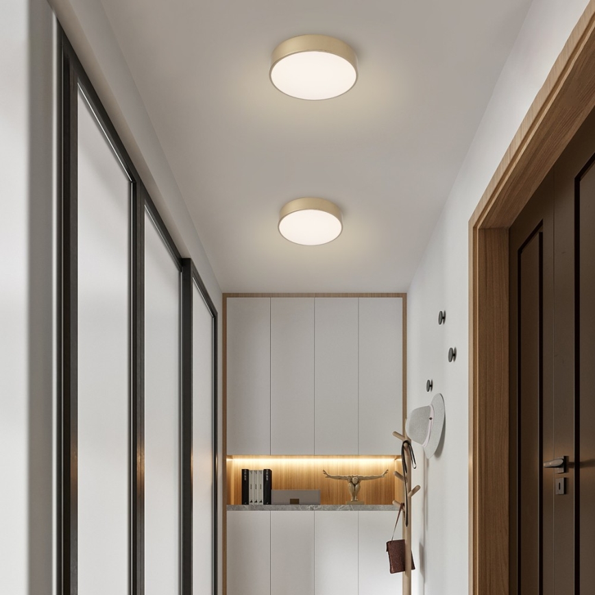 Brilagi - LED mennyezeti lámpa POOL LED/24W/230V 3000/4000/6000K, átm. 20 cm, arany