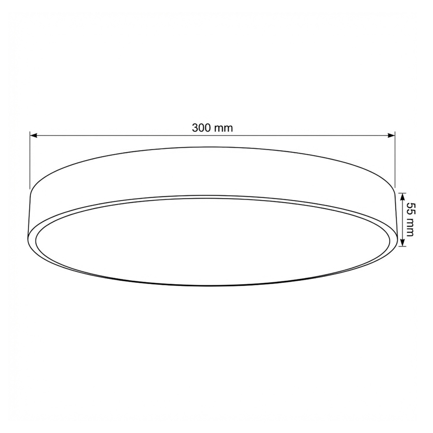 Brilagi - POOL LED mennyezeti lámpatest 36W/230V 3000/4000/6000K Ø30 cm, bézs