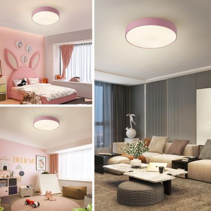 Brilagi - LED mennyezeti lámpatest POOL LED/48W/230V 3000/4000/6000K Ø 40 cm rózsaszín