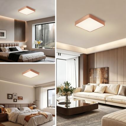 Brilagi - LED mennyezeti lámpatest POOL LED/48W/230V 3000/4000/6000K 50x50 cm bronzszínű