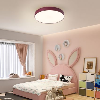 Brilagi - LED mennyezeti lámpa POOL LED/60W/230V 3000/4000/6000K Ø 50 cm bordó