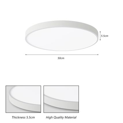 Brilagi - LED mennyezeti lámpa POOL LED/60W/230V 3000/4000/6000K 50 cm fehér