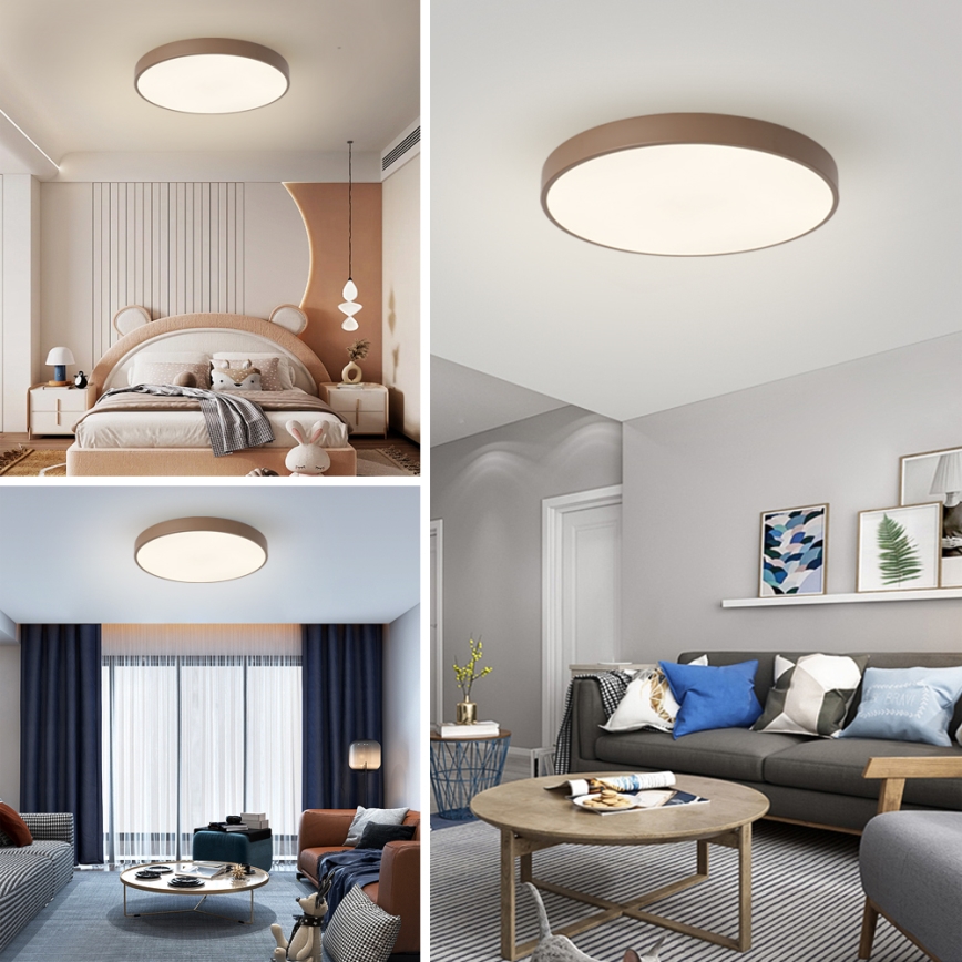 Brilagi - LED mennyezeti lámpa POOL LED/60W/230V 3000/4000/6000K átm. 60 cm barna