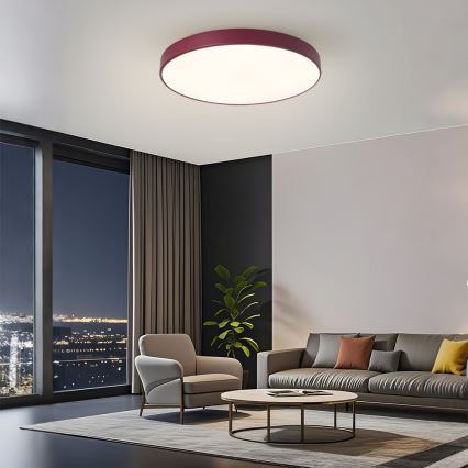 Brilagi - POOL LED mennyezeti lámpatest LED/60W/230V 3000/4000/6000K, átm. 60 cm, bordó