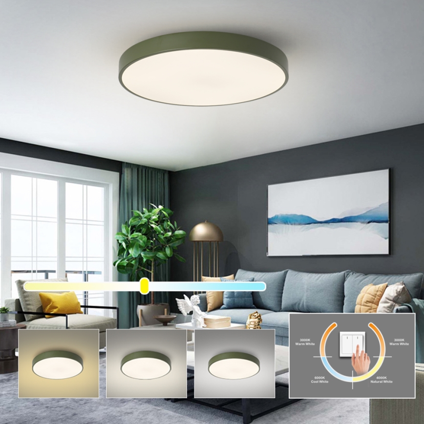 Brilagi - LED mennyezeti lámpatest POOL LED/60W/230V 3000/4000/6000K átmérő 60 cm zöld