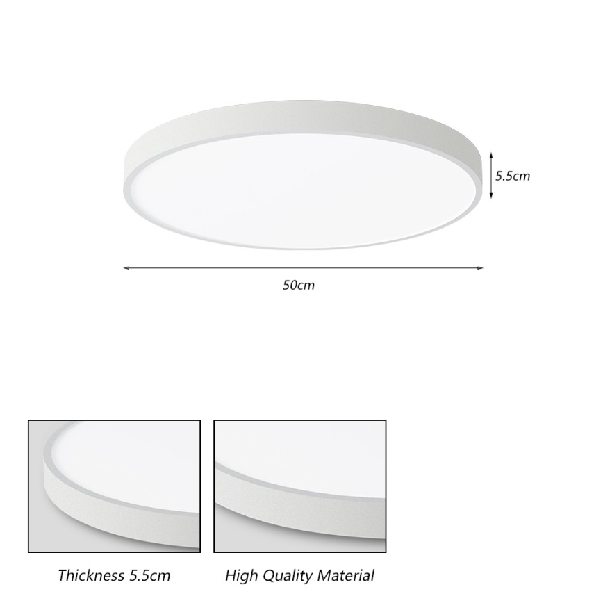 Brilagi - LED mennyezeti lámpa POOL LED/60W/230V 3000/4500/6000K 50 cm fehér