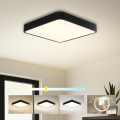 Brilagi - LED mennyezeti lámpa POOL SQUARE LED/36W/230V 3000/4000/6000K 40x40 cm fekete