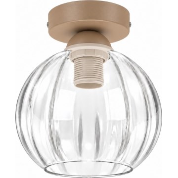 BRILAGI - LED mennyezeti lámpa RETRO GLASS 1xE27/60W/230V átm. 18 cm bézs/átlátszó