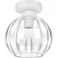 BRILAGI - LED mennyezeti lámpa RETRO GLASS 1xE27/60W/230V átm. 18 cm fehér/átlátszó