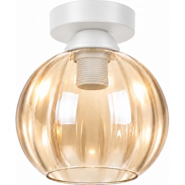 BRILAGI - LED mennyezeti lámpa RETRO GLASS 1xE27/60W/230V átm. 18 cm fehér/füstös bézs