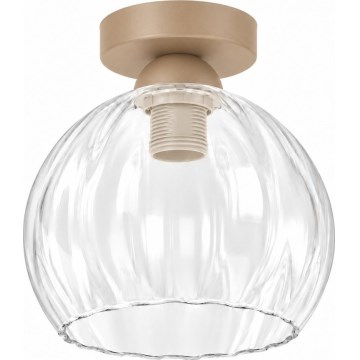 BRILAGI - LED mennyezeti lámpa RETRO GLASS 1xE27/60W/230V átm. 25 cm bézs/átlátszó