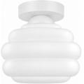 BRILAGI - LED mennyezeti lámpa RETRO GLASS 1xE27/60W/230V Ø 20 cm fehér/fehér