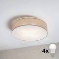 Brilagi - LED mennyezeti lámpa SIRIJA 4xE27/15W/230V átm. 60 cm bézs