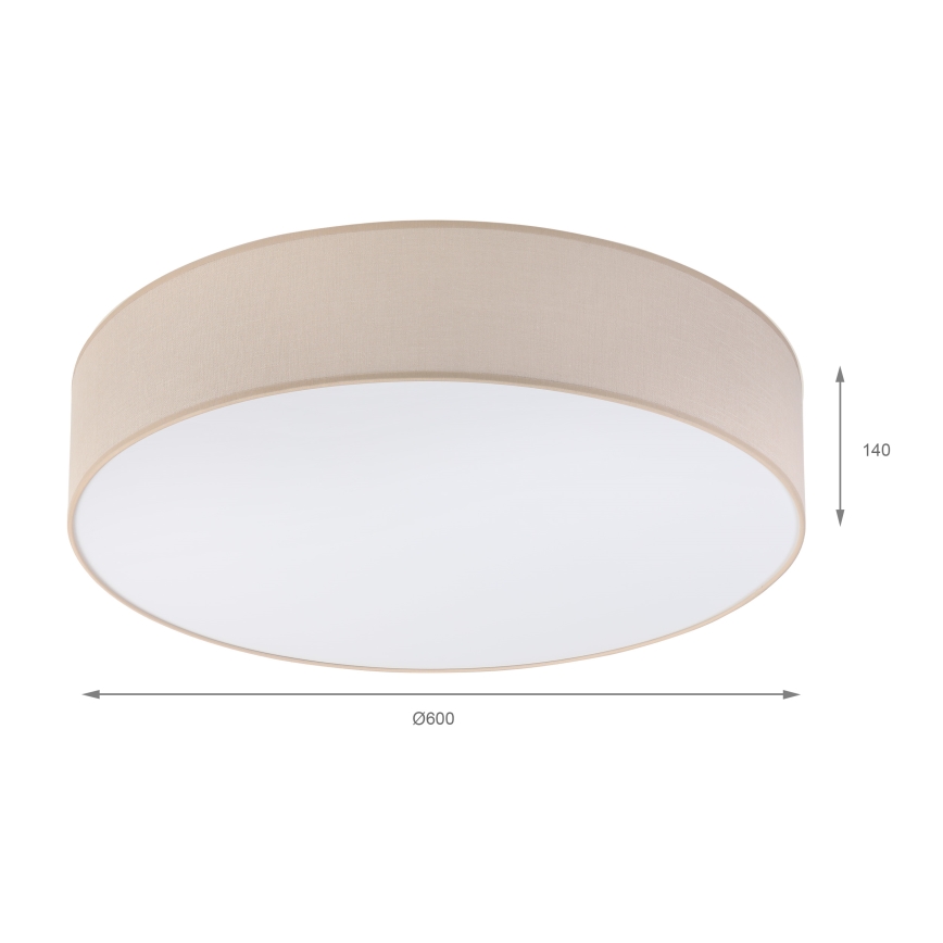 BRILAGI - LED mennyezeti lámpa SIRIJA 4xE27/15W/230V átm. 60 cm bézs