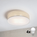 Brilagi - LED mennyezeti lámpa SIRIJA 4xE27/60W/230V átm. 60 cm krémszínű
