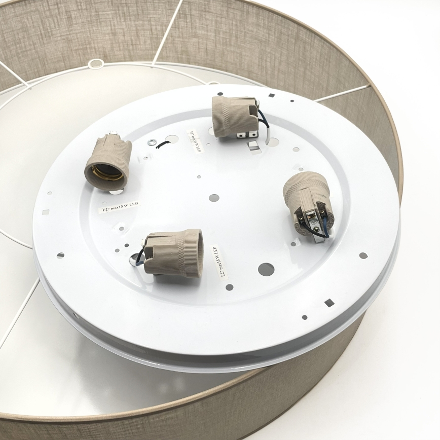 Brilagi - LED mennyezeti lámpa SIRIJA 4xE27/60W/230V, átmérő 60 cm, bézs