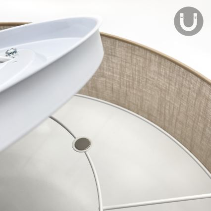 Brilagi - LED mennyezeti lámpa SIRIJA 6xE27/15W/230V, átmérő 80 cm, bézs