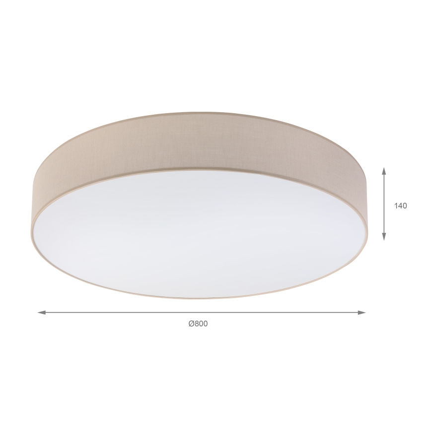Brilagi - LED mennyezeti lámpa SIRIJA 6xE27/15W/230V, átmérő 80 cm, bézs