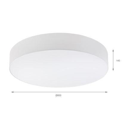 Brilagi - LED mennyezeti lámpa SIRIJA 6xE27/60W/230V átm. 80 cm fehér