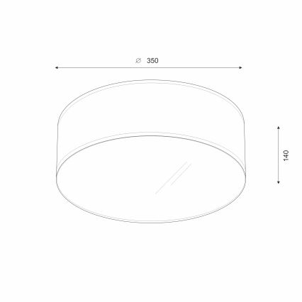 Brilagi - LED Mennyezeti lámpa SIRIJA LED/12W/230V átm. 35 cm bézs