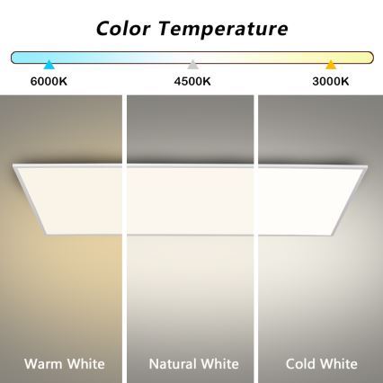 Brilagi - LED mennyezeti lámpatest SLIMFRAME LED/80W/230V 120x60 cm 3000/4000/6000K fehér