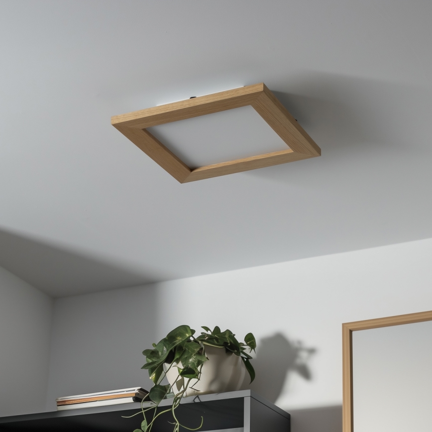 Brilagi - LED Mennyezeti lámpa SLIMFRAME WOOD LED/25W/230V 34x34 cm barna