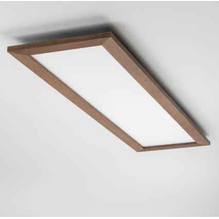 Brilagi - LED Mennyezeti lámpa SLIMFRAME WOOD LED/58W/230V 124x34 cm sötét barna