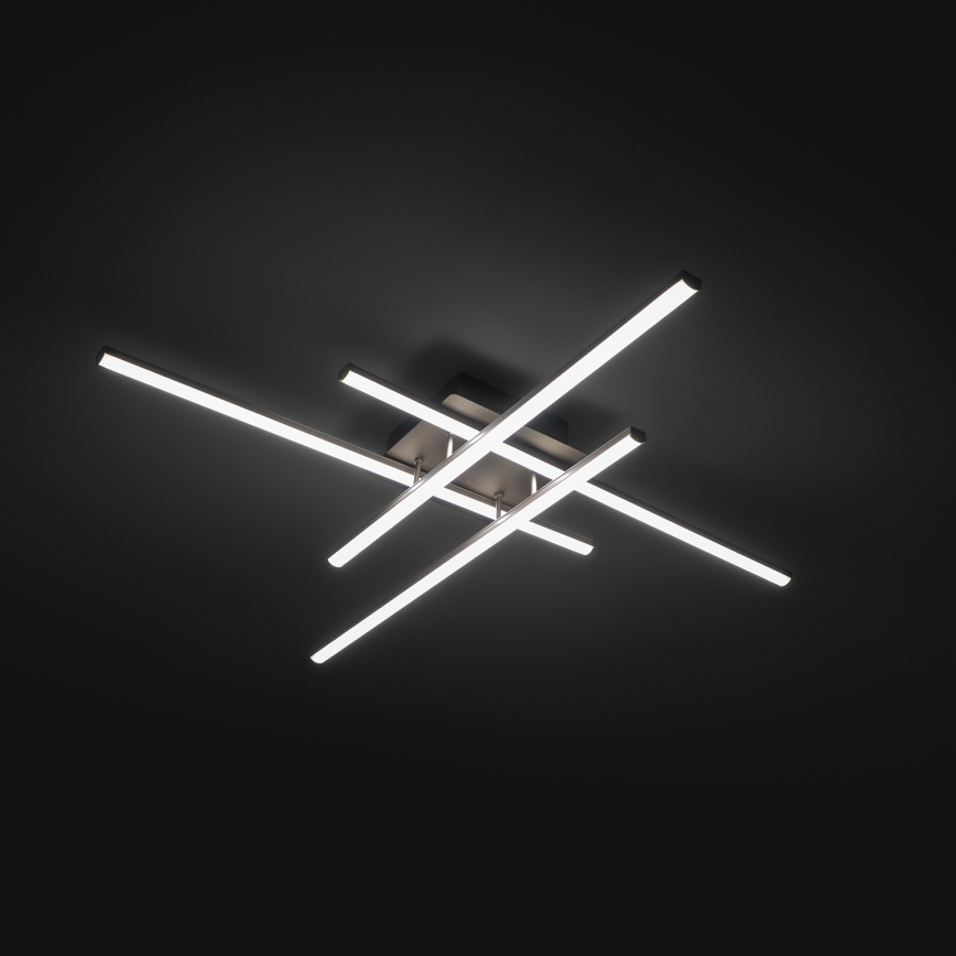 Brilagi - LED mennyezeti lámpatest STRIPES LED/37W/230V 68x68 cm ezüst