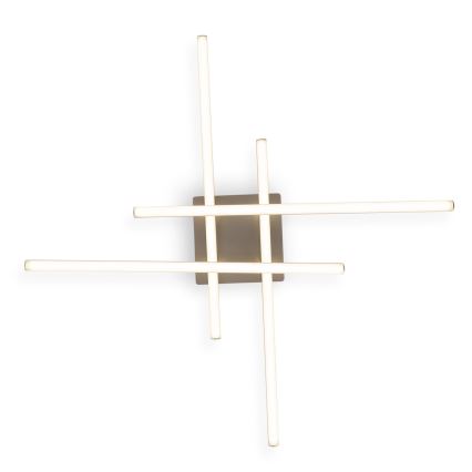 Brilagi - LED mennyezeti lámpatest STRIPES LED/37W/230V 68x68 cm ezüst